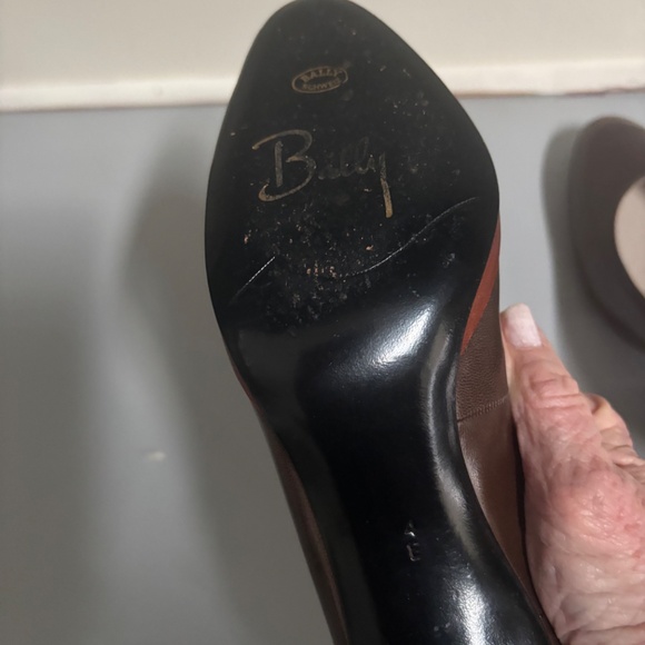 women’s like New Vintage Bally Swiss Bellezza Brown Leather Pumps - Picture 6 of 8